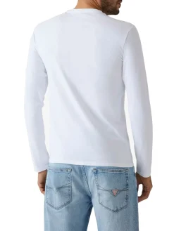T-shirt manica lunga core jersey bianco