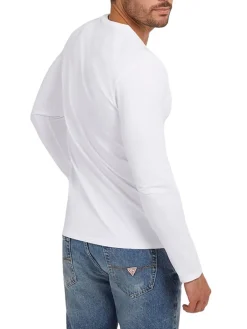 T-shirt manica lunga core jersey bianco