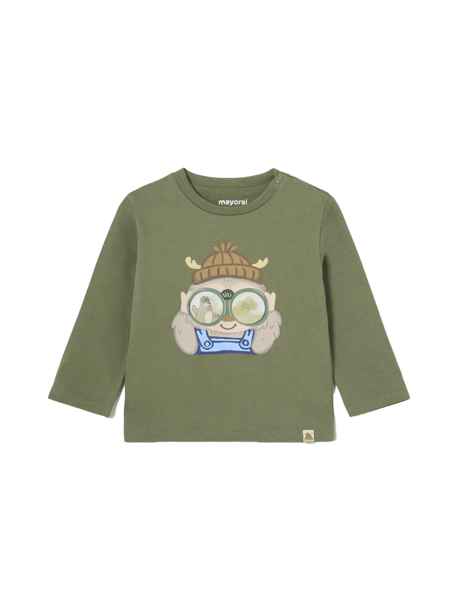T-shirt manica lunga interattiva verde