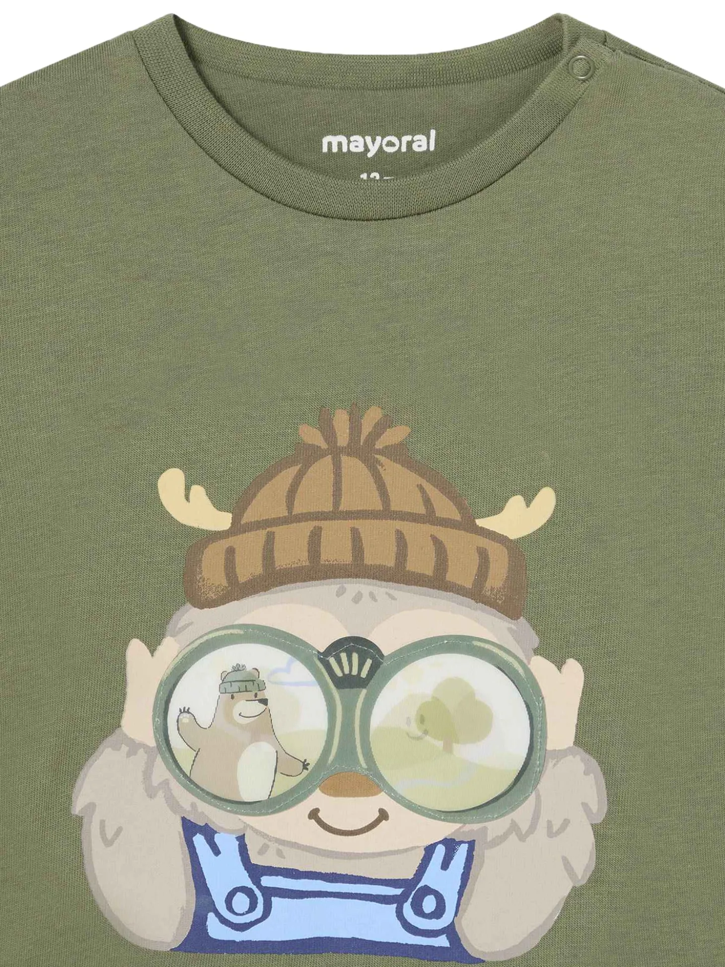 T-shirt manica lunga interattiva verde