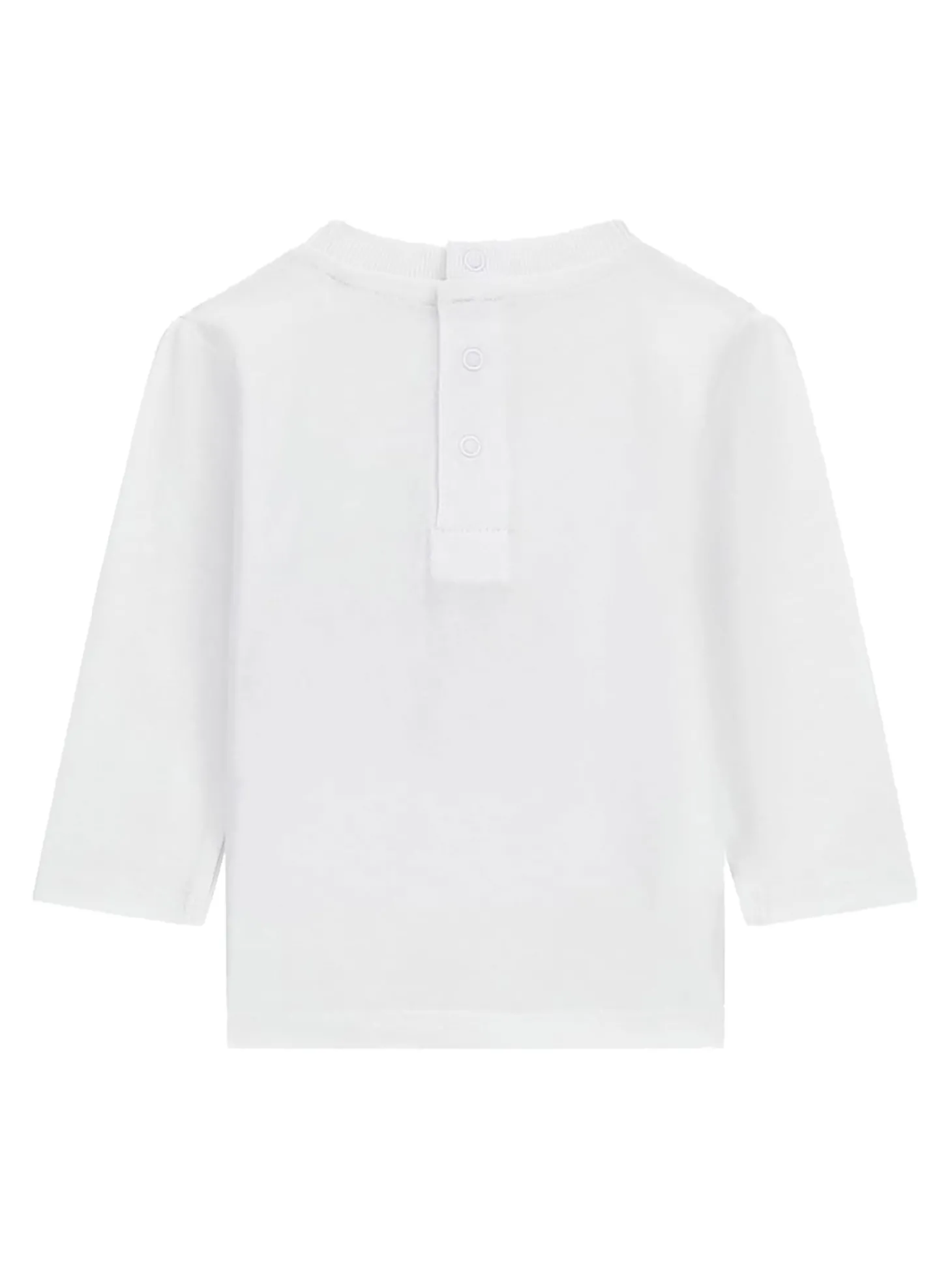 T-shirt manica lunga Let's explore bianco