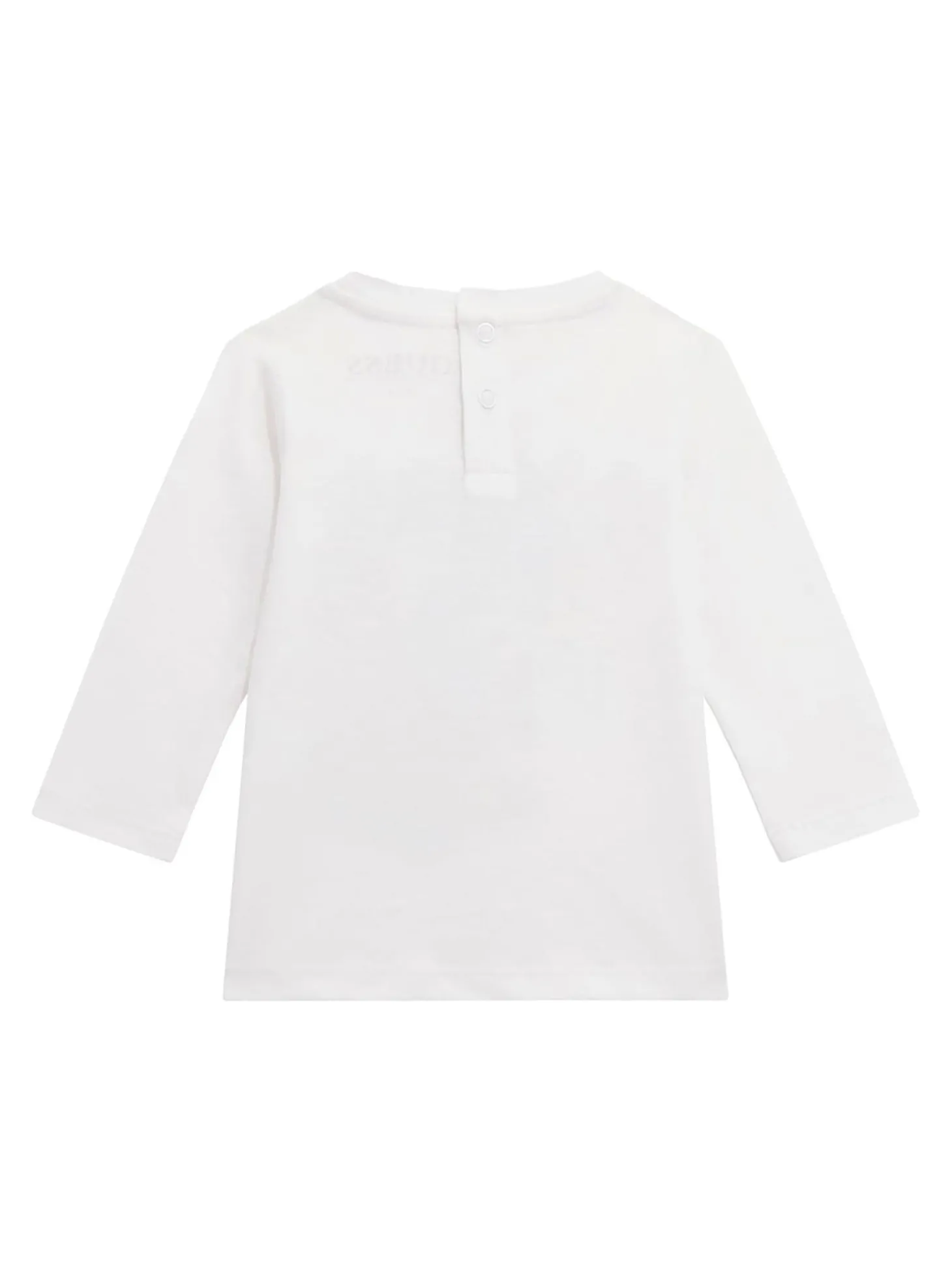 T-shirt manica lunga stampa jersey bianco