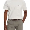 T-shirt maniche corte con tasca e piccolo logo bianco