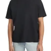 T-shirt maniche corte logo totno su tono nero