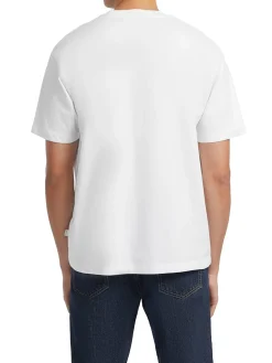 T-shirt maniche corte logo totno su tono bianco