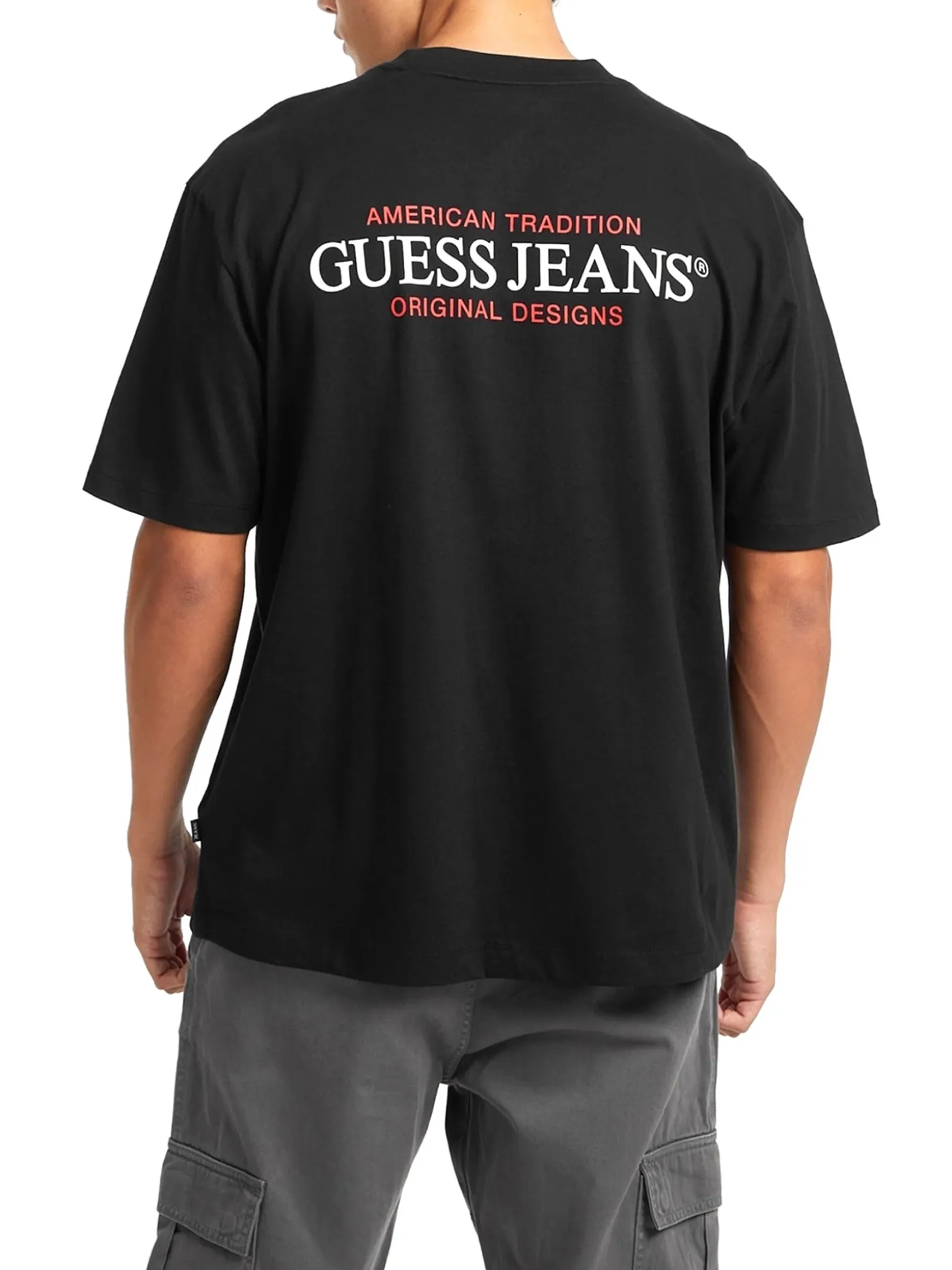 T-shirt maniche corte oversize American Tradition nero
