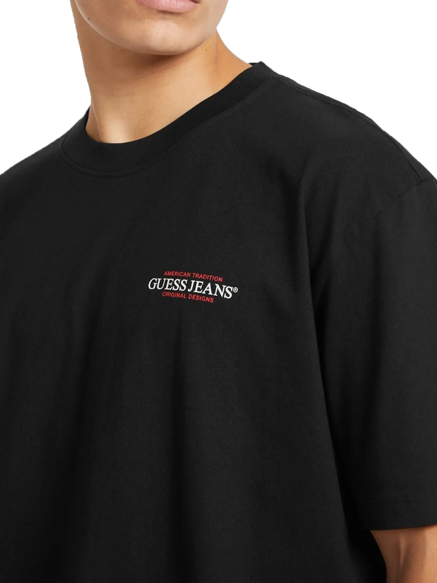 T-shirt maniche corte oversize American Tradition nero