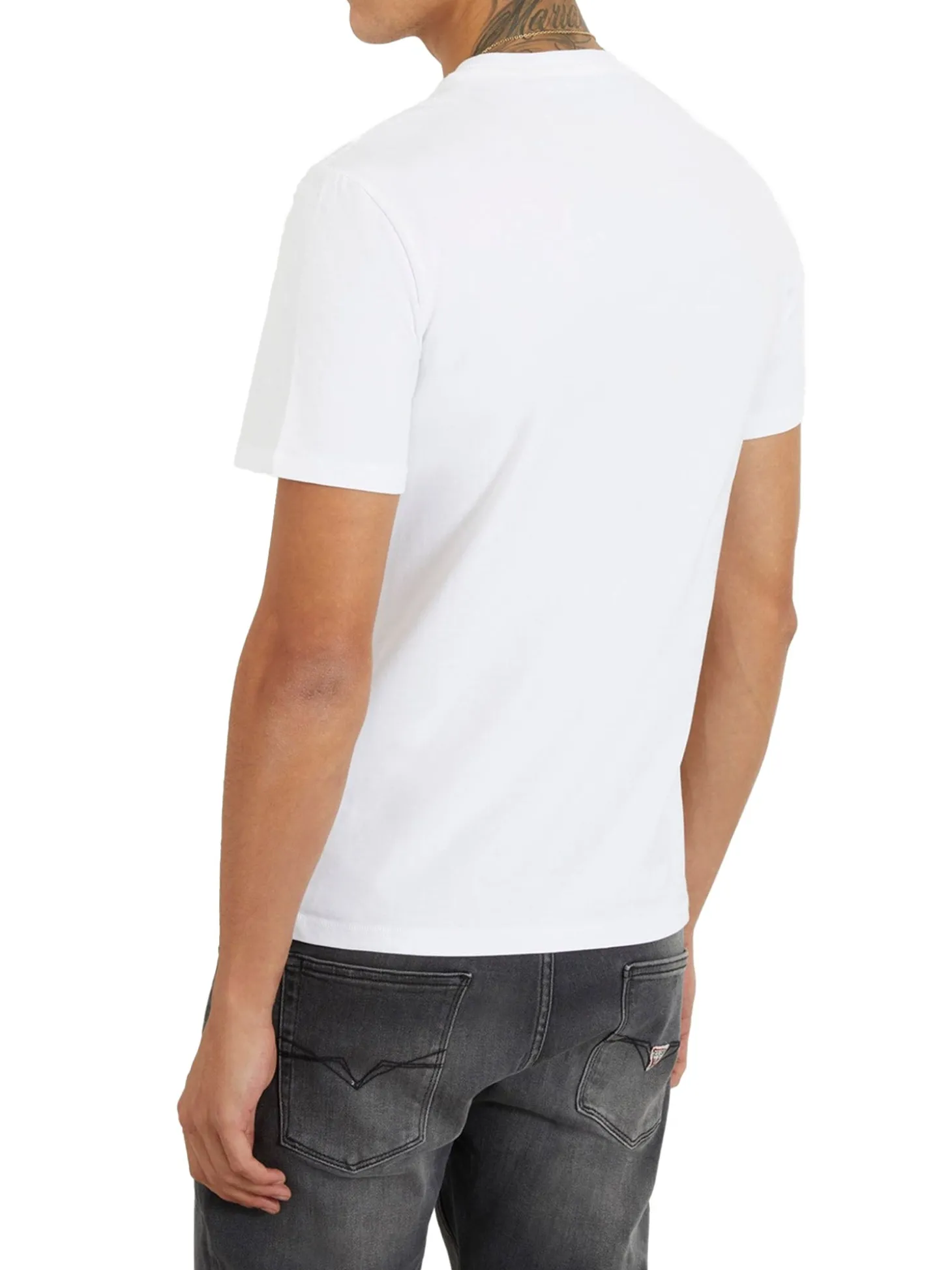 T-Shirt Slim Fit con logo laterale in jersey