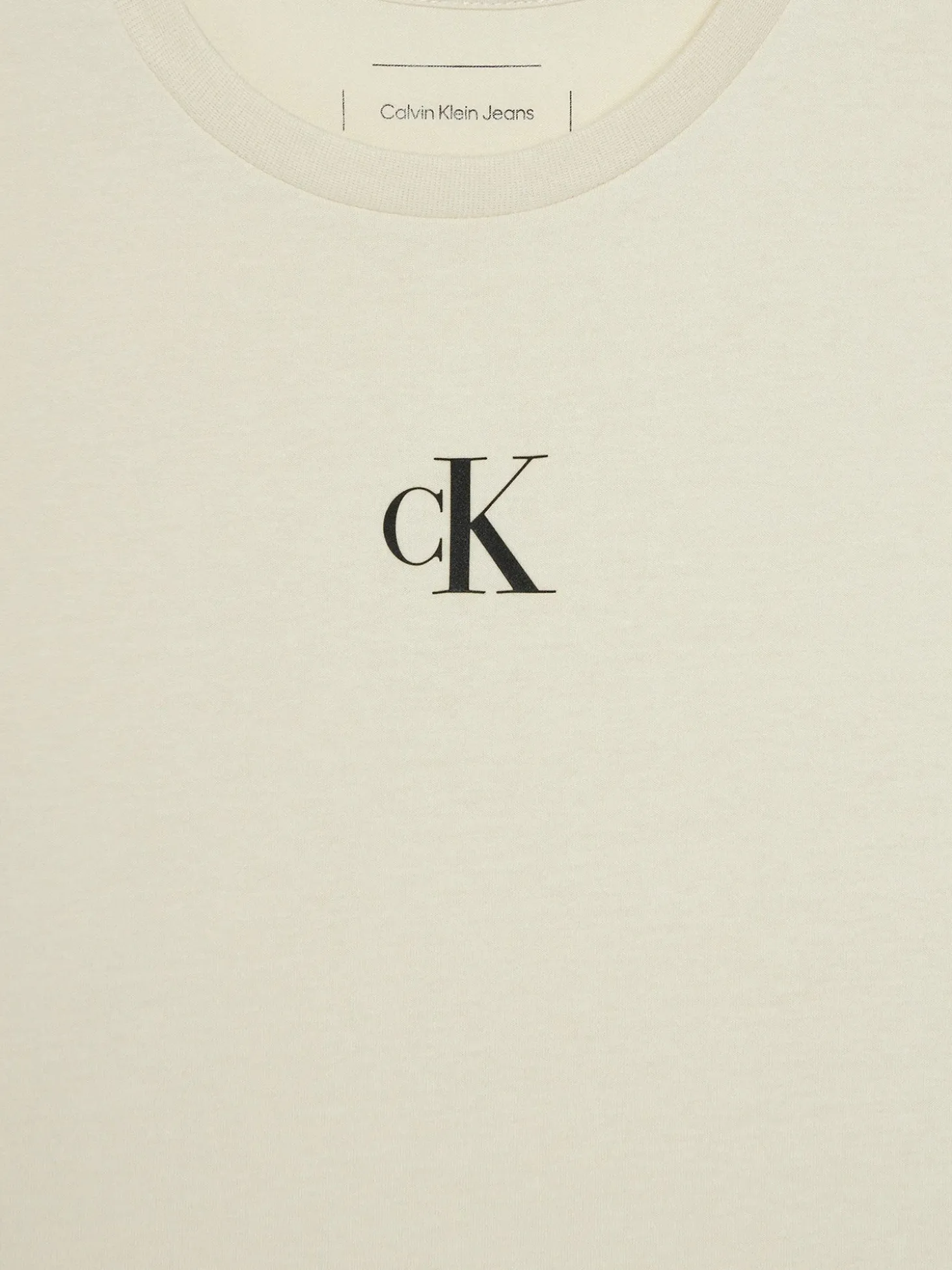 T-shirt teen logo boxy beige