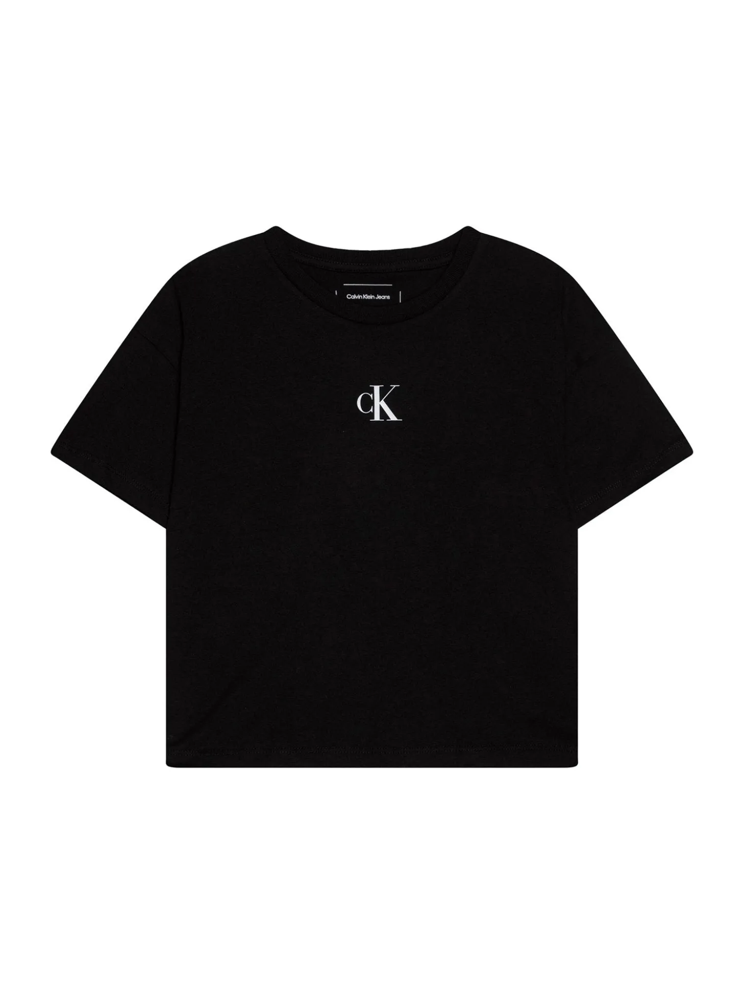 T-shirt teen logo boxy nero