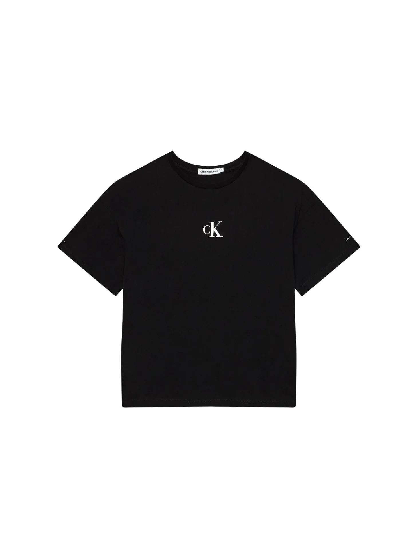 T-shirt teen logo boxy nero