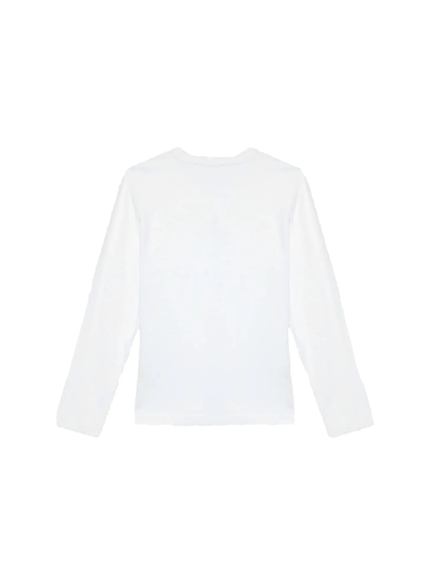 T-shirt teen minimalistic logo bianco
