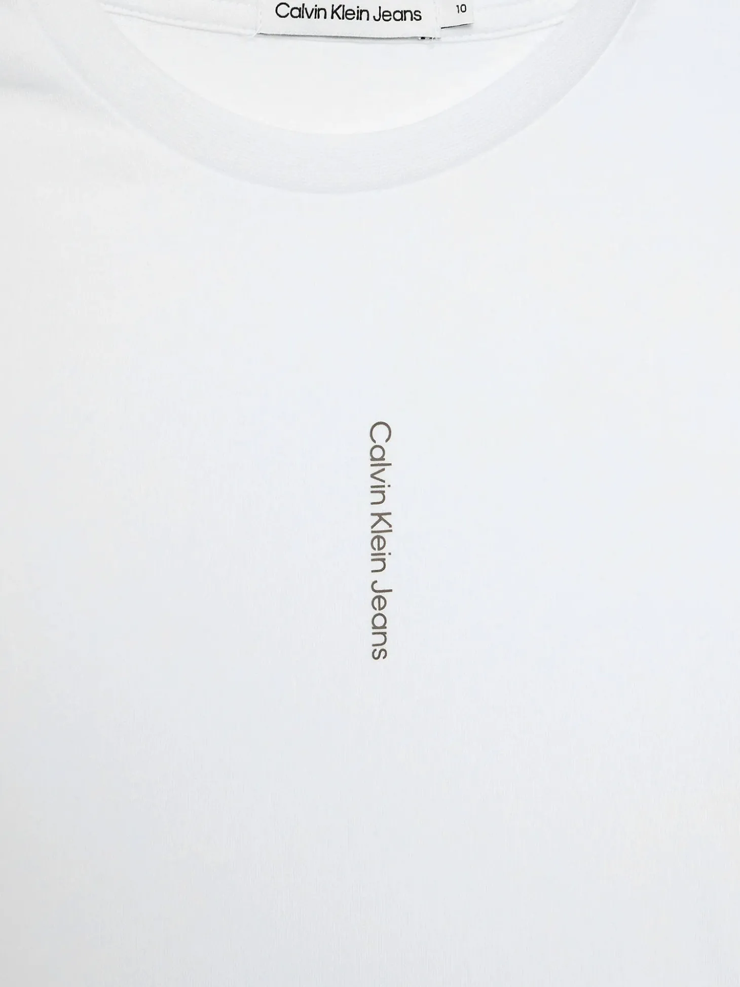 T-shirt teen minimalistic logo bianco