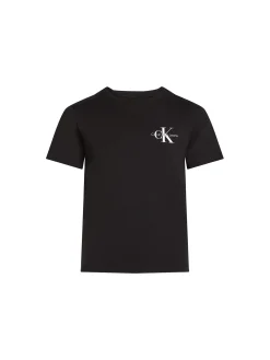 T-shirt teen monologo sul petto nero