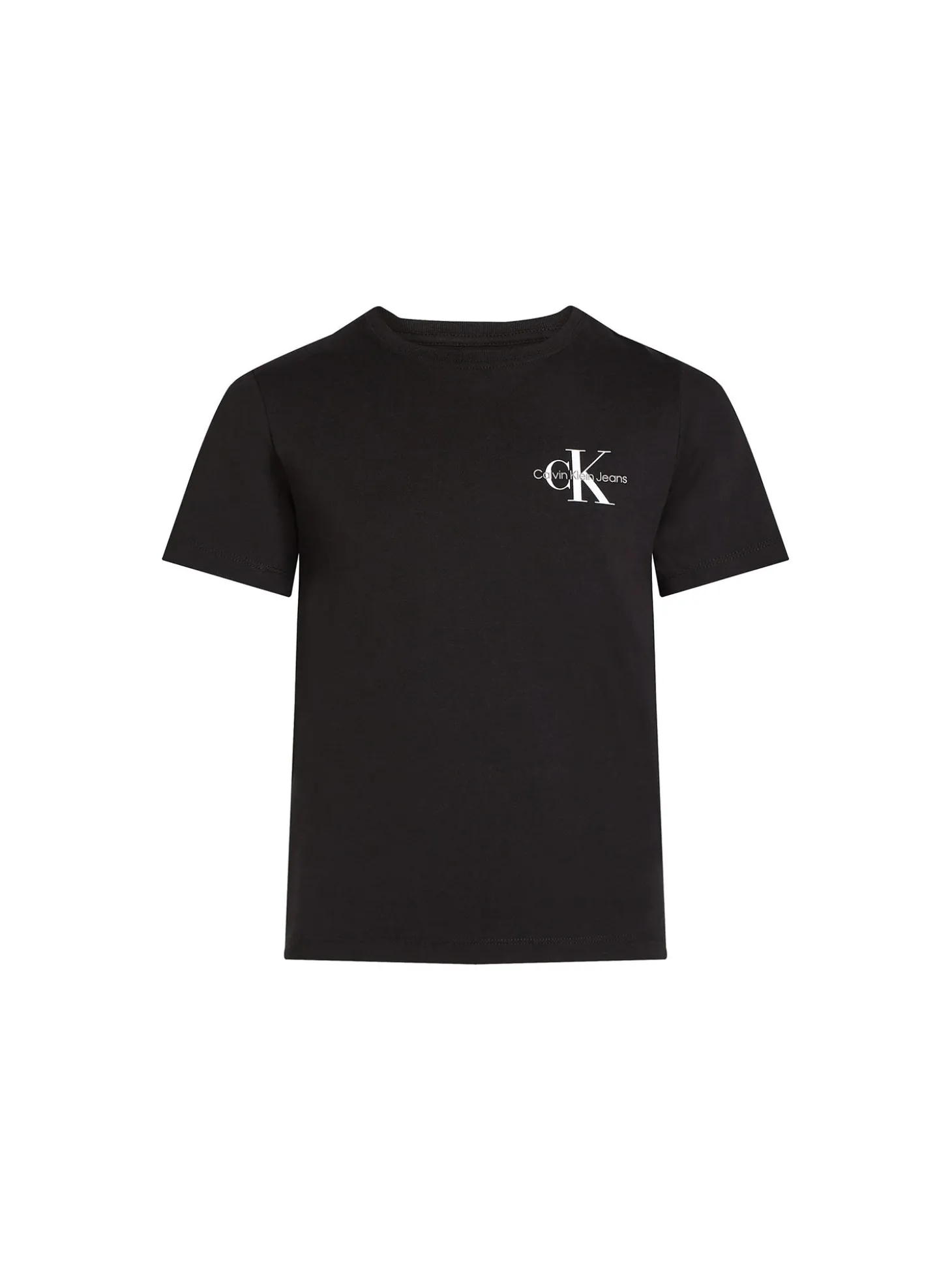 T-shirt teen monologo sul petto nero