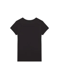 T-shirt teen slim fit logo handwriting nero