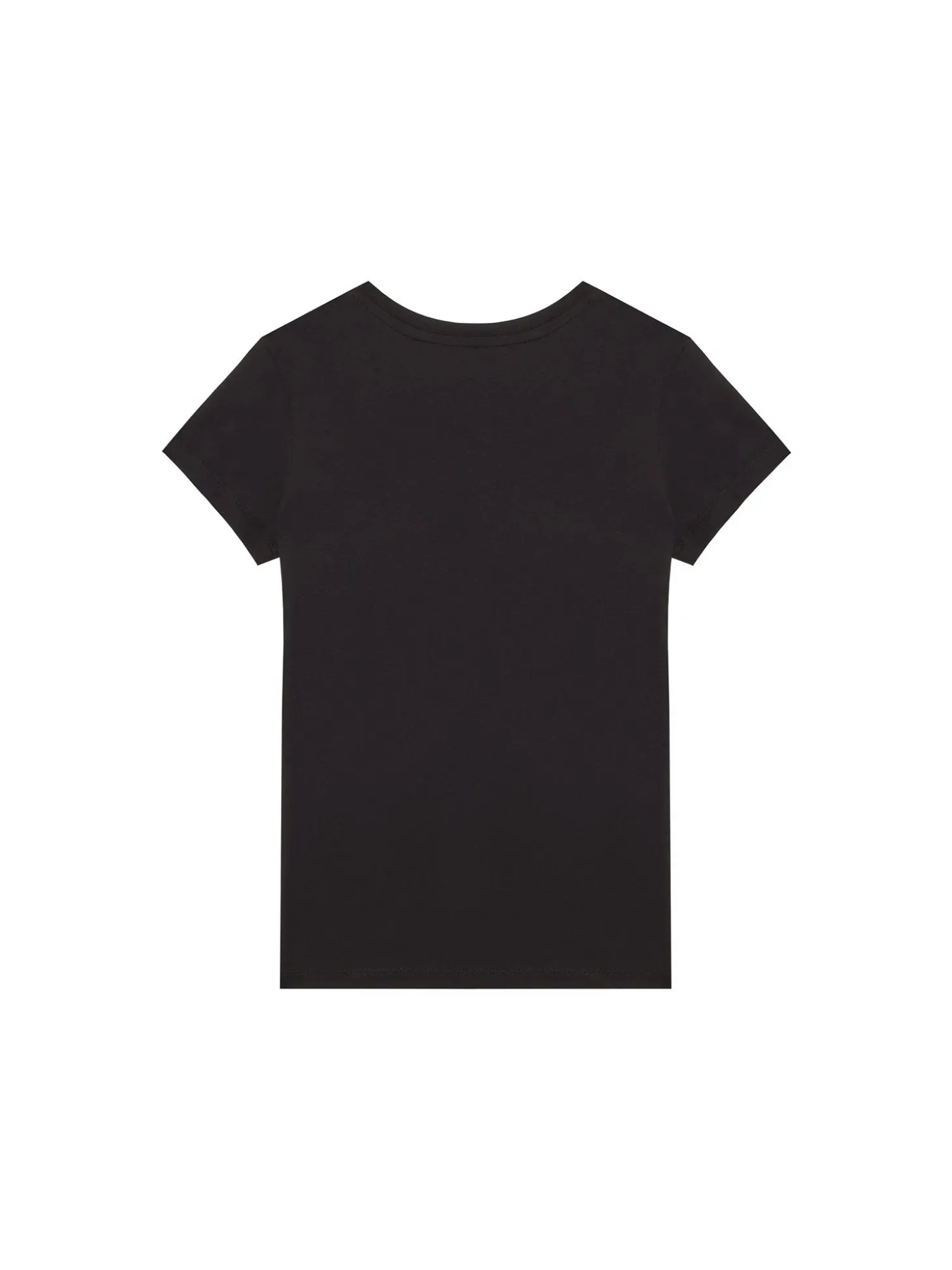 T-shirt teen slim fit logo handwriting nero