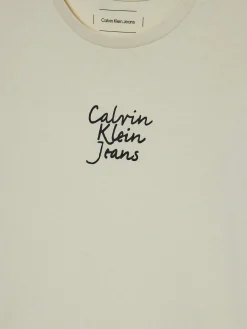 T-shirt teen slim fit logo handwriting panna