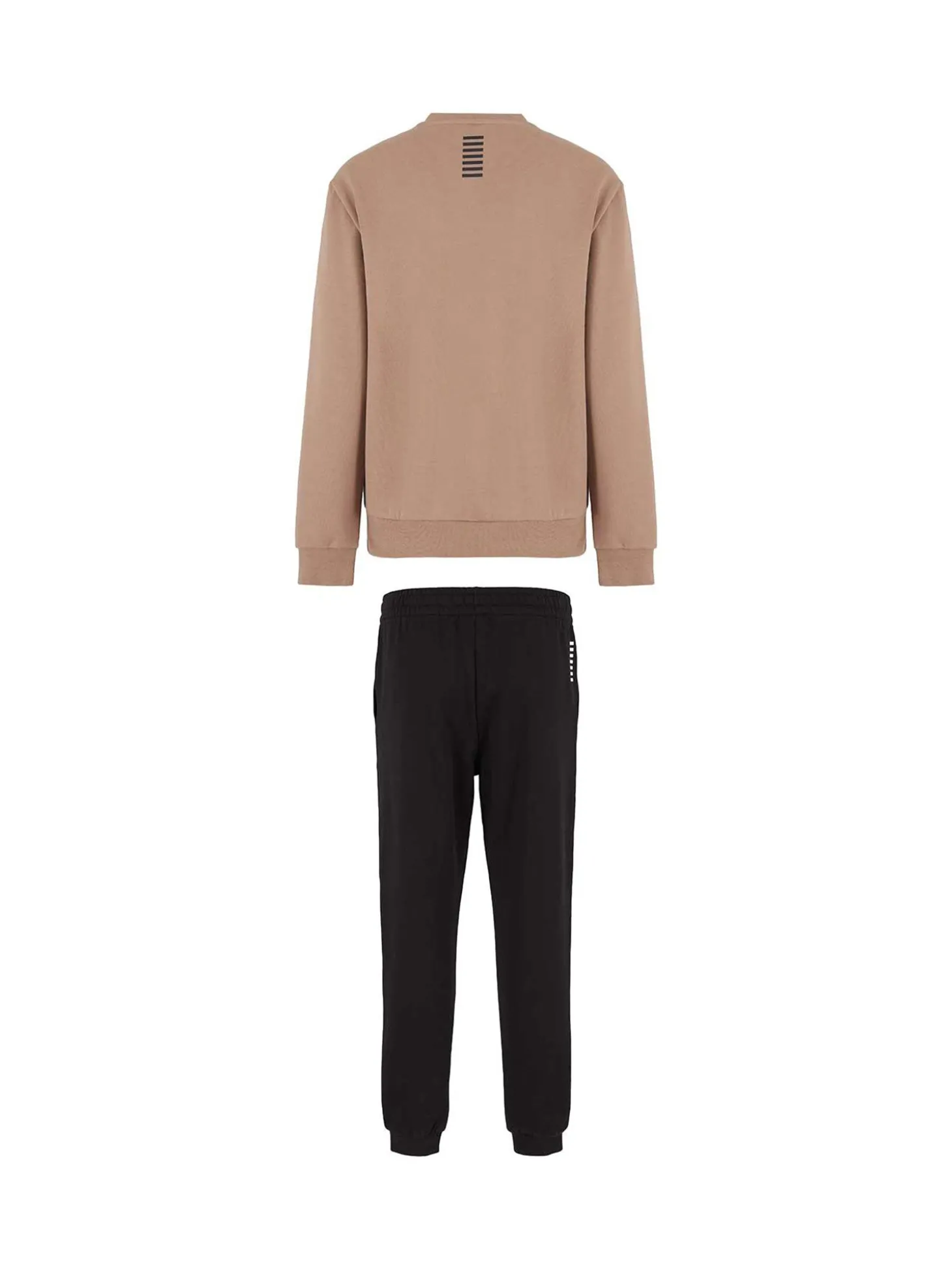 Tuta basic in felpa moro/nero