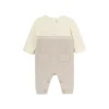 Tutina in maglia tricot noce