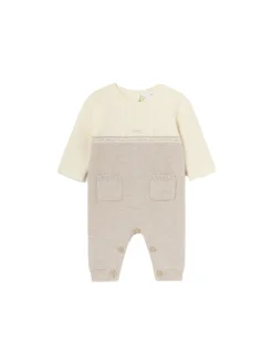 Tutina in maglia tricot noce