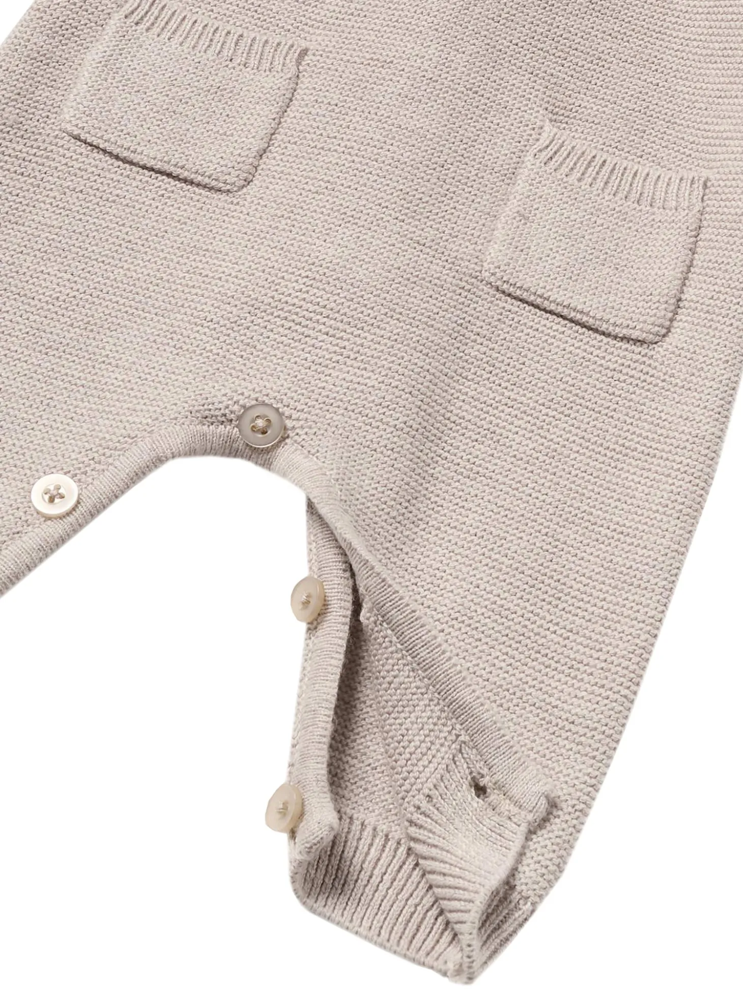Tutina in maglia tricot noce