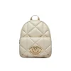 Zaino con logo embossed avorio