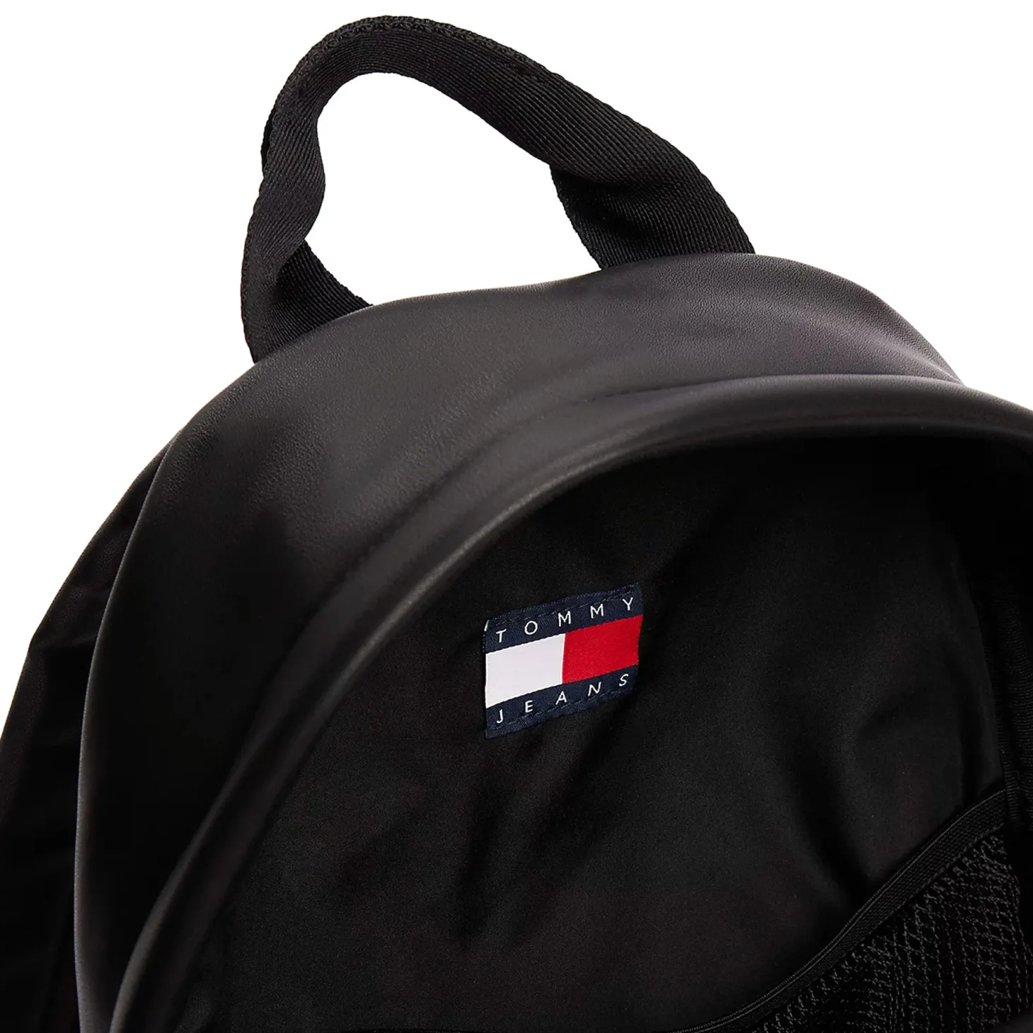 Zaino Essential con placchetta e logo nero