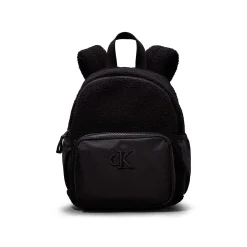 Zaino in teddy nero